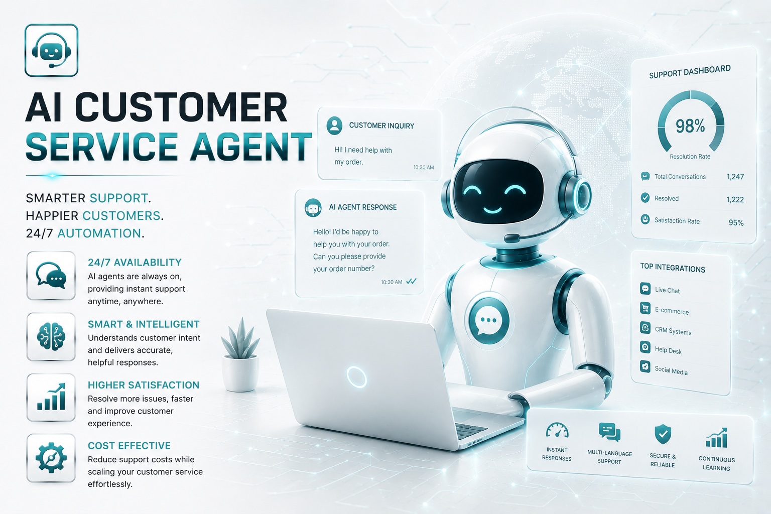 AI Customer Service Agent — always-on across every channel