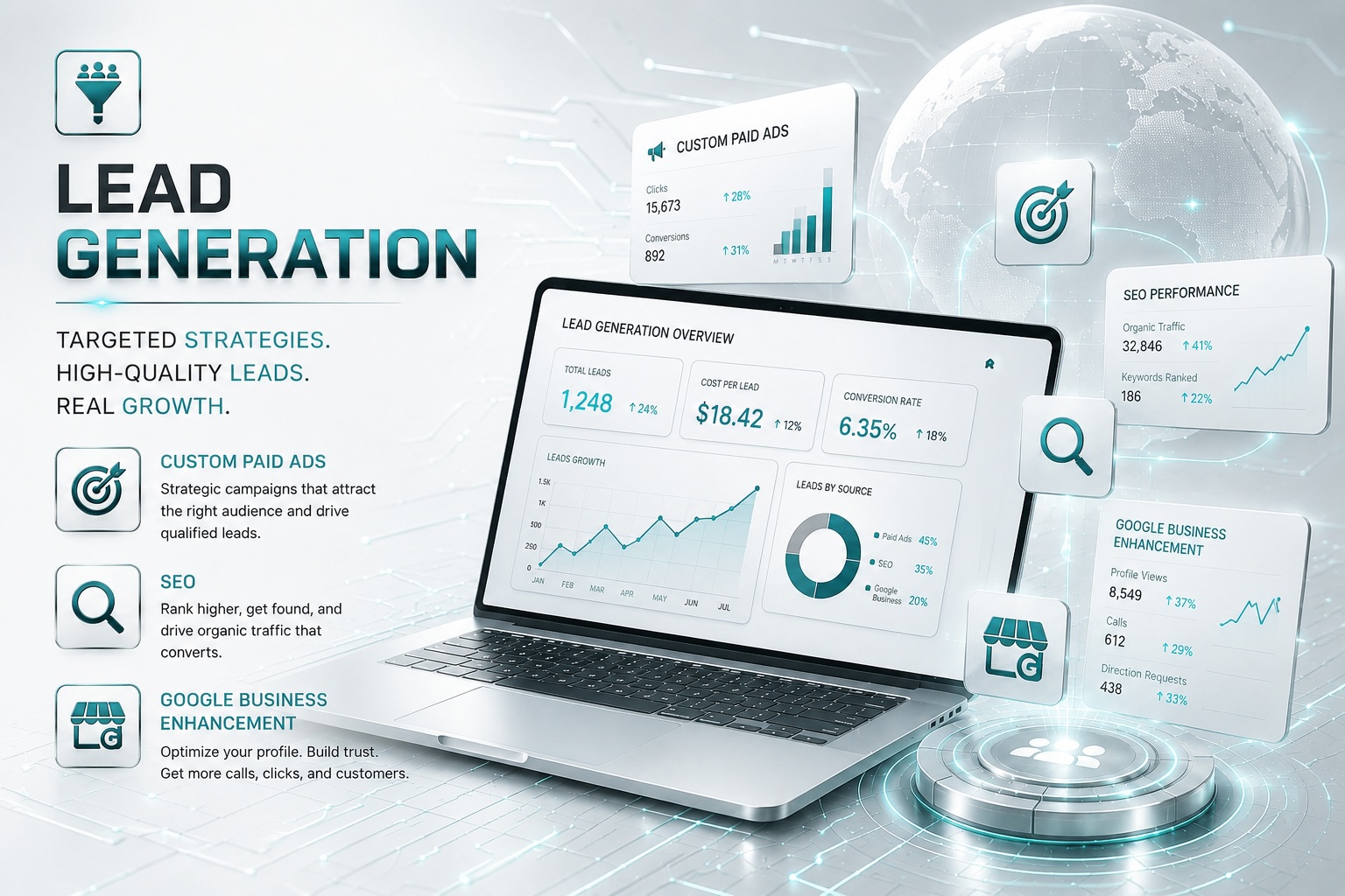 Lead Generation — demand that fills your calendar