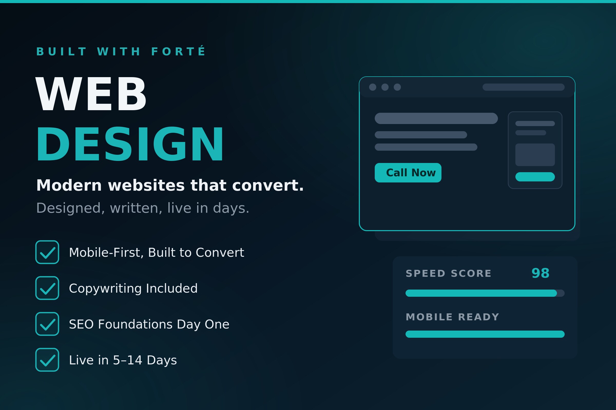 Web Design — modern websites that convert, built for local businesses